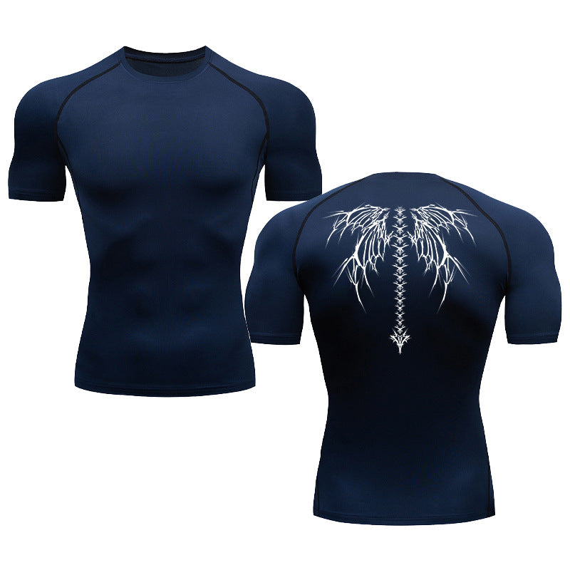 Summer Men's Short-sleeved Fashion Outdoor Casual Printed Quick-drying T-shirt - 3KDyn